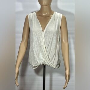 White top size XL wrap front